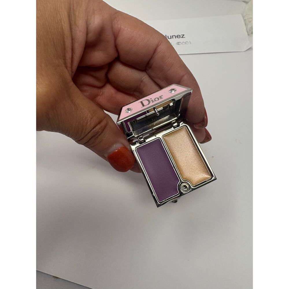 Dior Crystal Shine Lip Gloss Charm Pendant Pink Enamel Rare Vintage - Picture 3 of 5